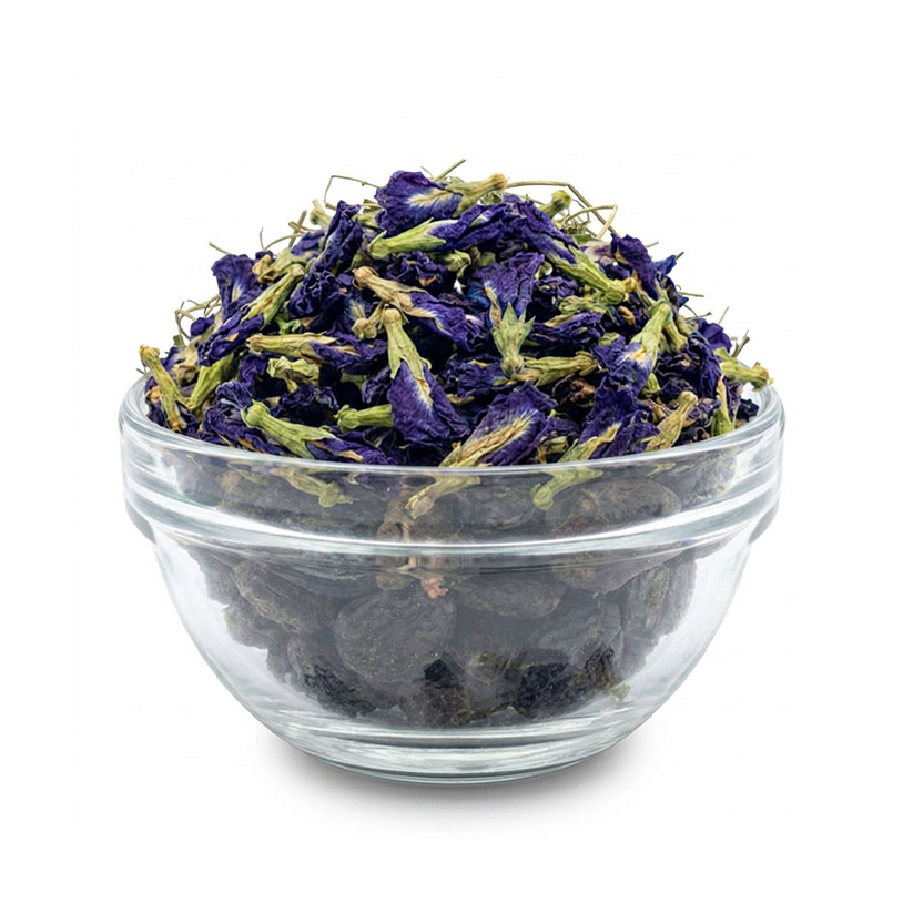 Blue Butterfly Pea Tea Dried Flowers Making ICE and Herbal Tea with ANTI-OXIDANT, Caffeine Free